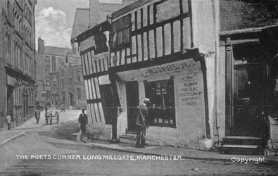 Die Ecke des Dichters, Long Millgate, Manchester, ca. 1910